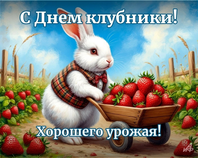 30+ открыток с Днем клубники. Красивые картинки для дачников и влюбленных