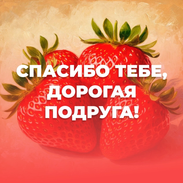 открытки подруге спасибо