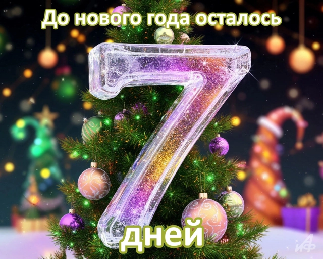 7 дней до нового года открытки
