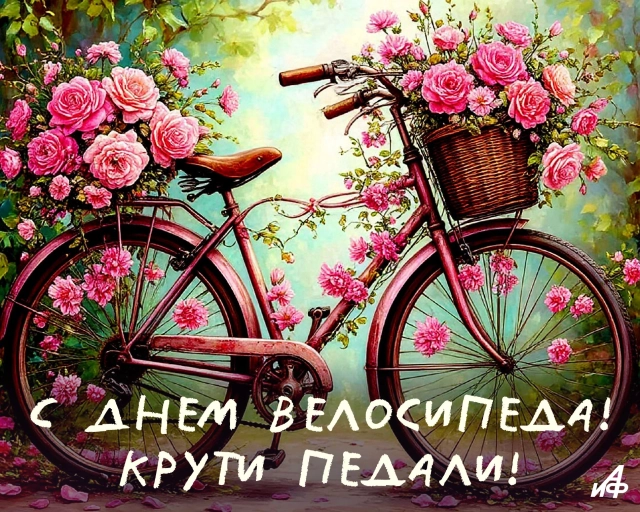 день велосипеда открытка 3 июня