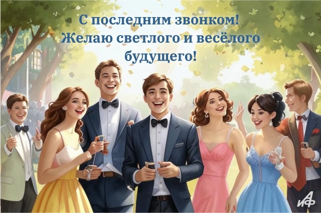 открытка последний звонок