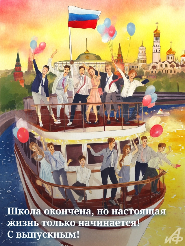 выпускной открытка