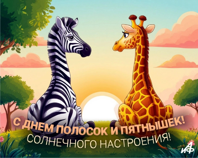 день полосок и пятнышек открытка 24 февраля