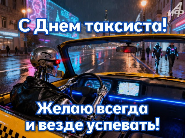с днем таксиста открытка