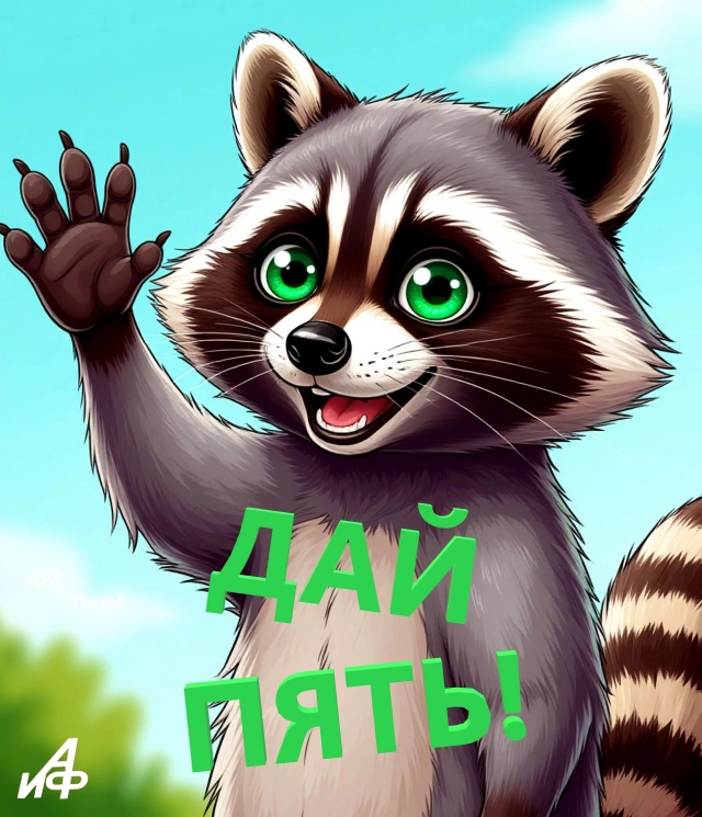 день дай пять открытка апрель