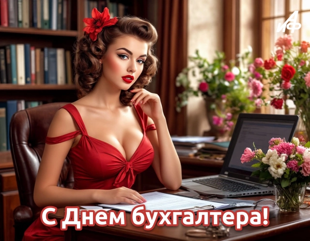 с днем бухгалтера открытка