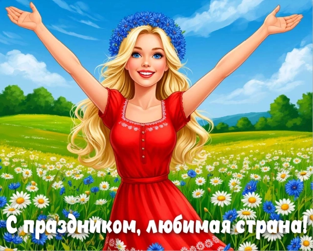 открытки День России