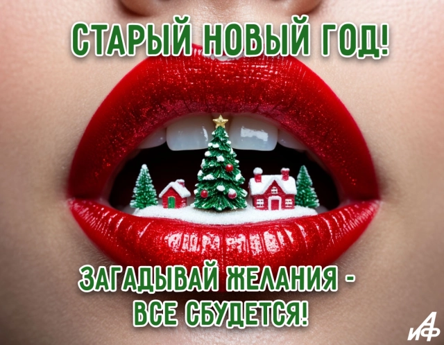 старый новый год открытка любовь
