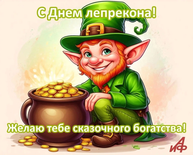 13 мая день лепрекона открытка