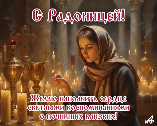 открытка&nbsp;Радоница для друзей
