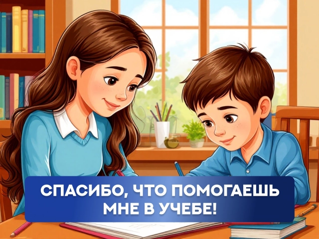 спасибо за помощь в учебе открытка