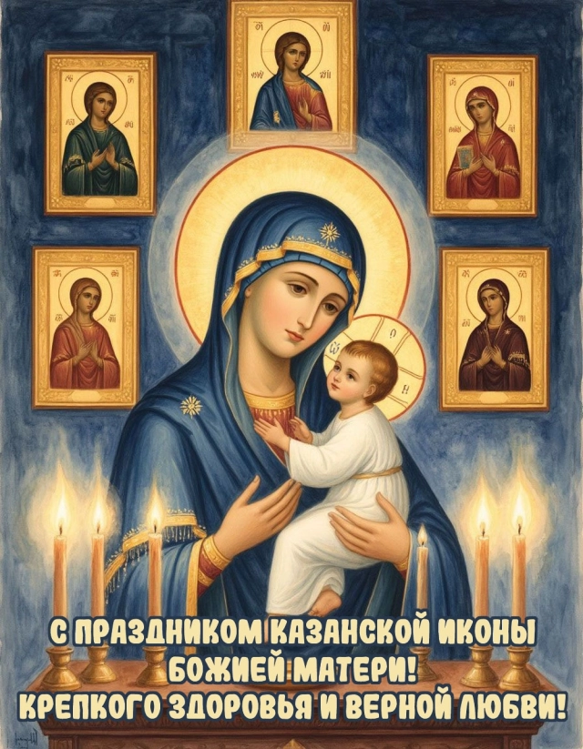 открытки казанская икона божией матери
