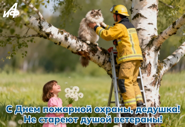 открытка пожарным с теплыми словами поздравления