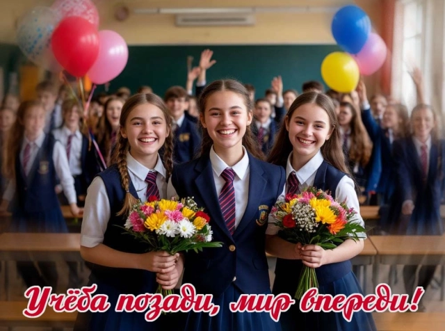 открытка окончание школы