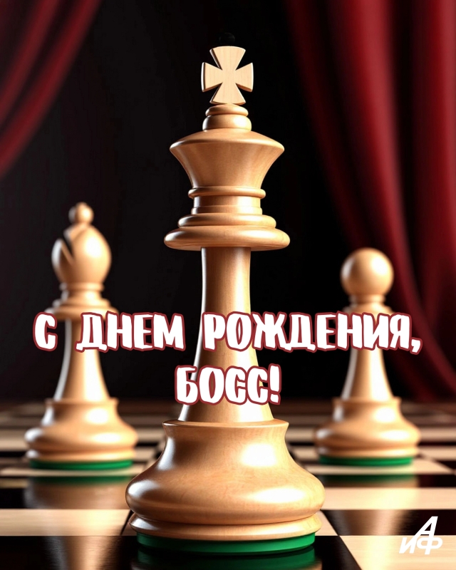 с днем рождения открытка для босса