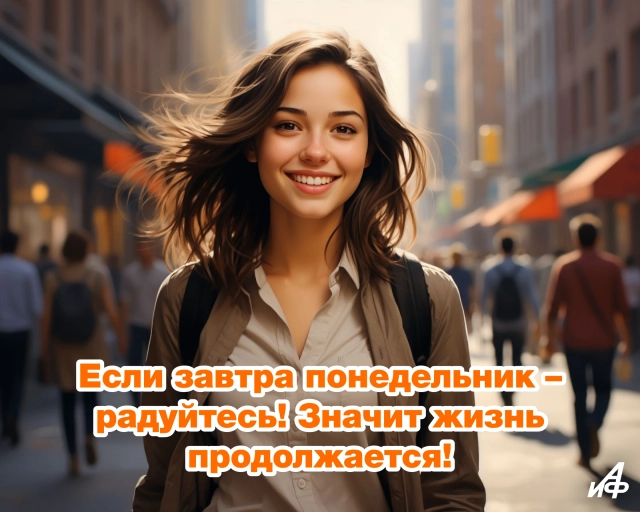открытка завтра понедельник оптимизм
