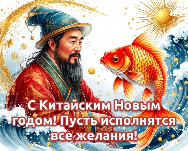 восточный новый год открытки