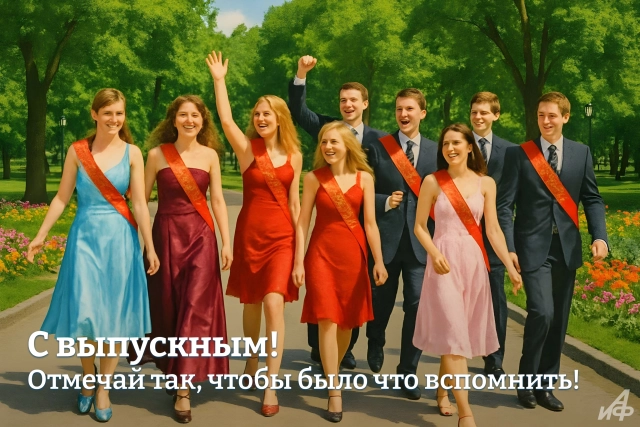 выпускной открытка