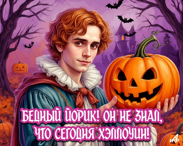 хэловин открытка