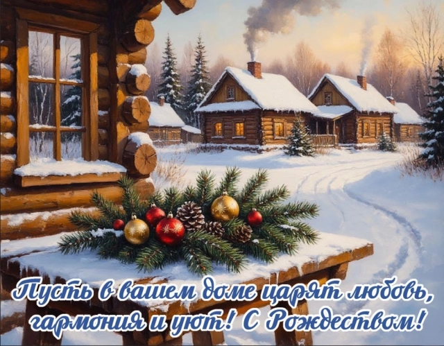 Рождество Христово октрытка