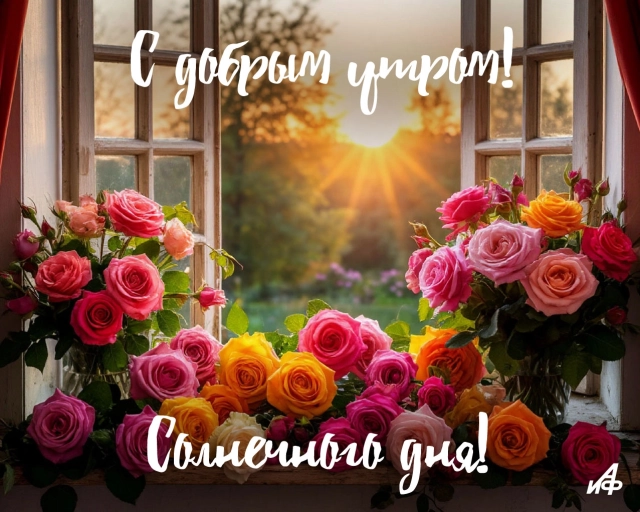 открытка с добрым утром лето