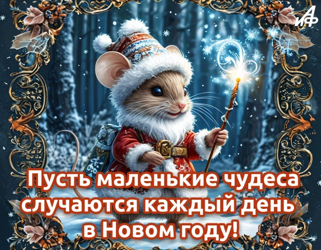 с новым годом открытка чудеса