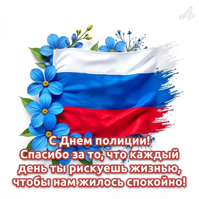 открытка с днем полиции