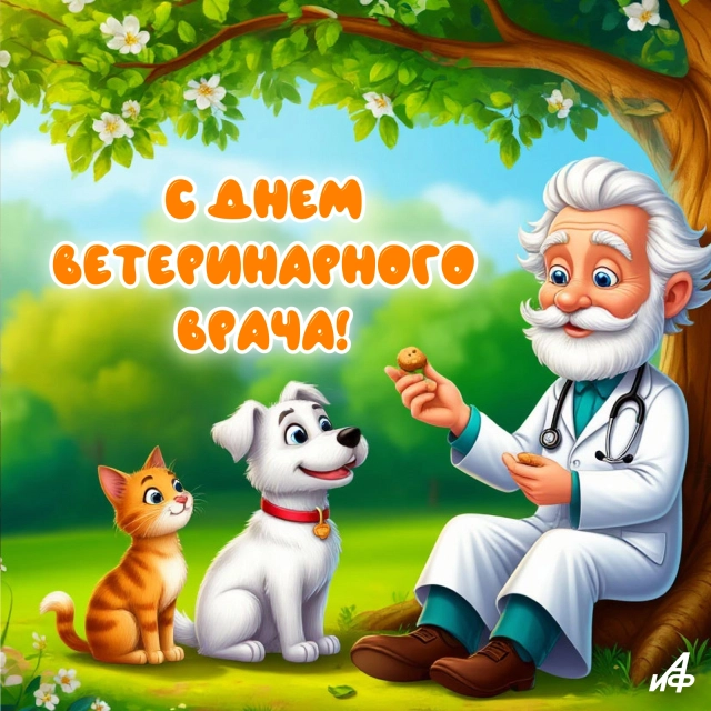 день ветеринара 25 апреля открытка