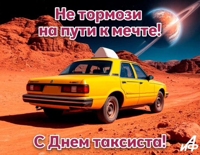 открытка день таксиста